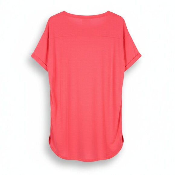 NWT Amazon Essentials Hot Pink Women's Relaxed-Fit Crewneck T-Shirt - Size Large - Picture 2 of 5